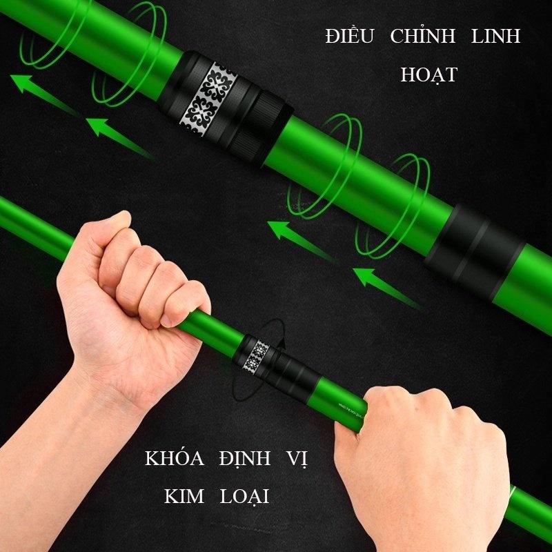 Vợt Cá Carbon Rice Fishing có thể thu gọn chuyên dùng câu đài câu đơn cao cấp