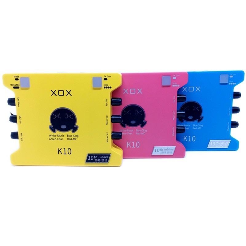 Sound Card XOX K10th Tiếng Anh Phiên Bản Mới Năm 2020 -Phiên Bản  Ra Mắt Kỷ Niệm 10 Năm Thành Lập Của Hãng XOX