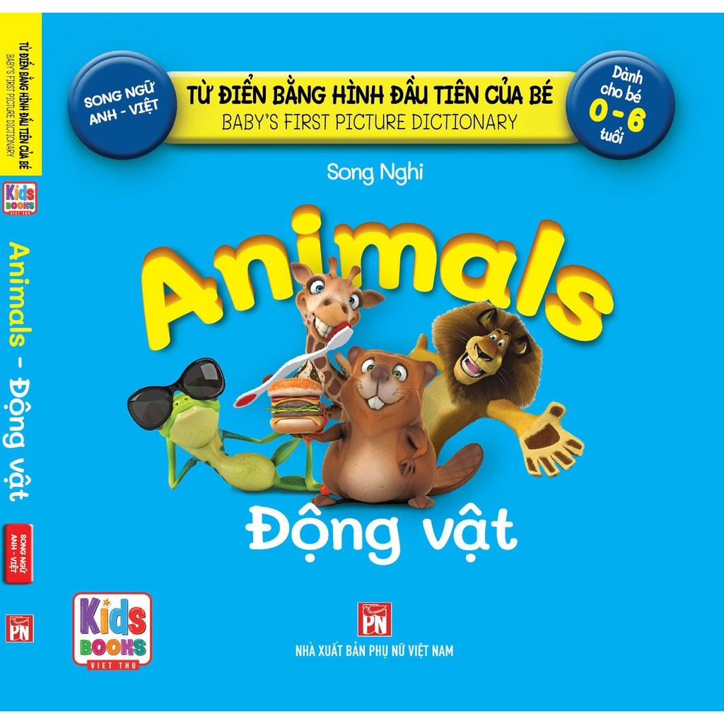 Sách - Baby'S First Picture Dictionary - Từ Điển Bằng Hình Đầu Tiên Của Bé - Động Vật - Animals (Bìa Cứng)