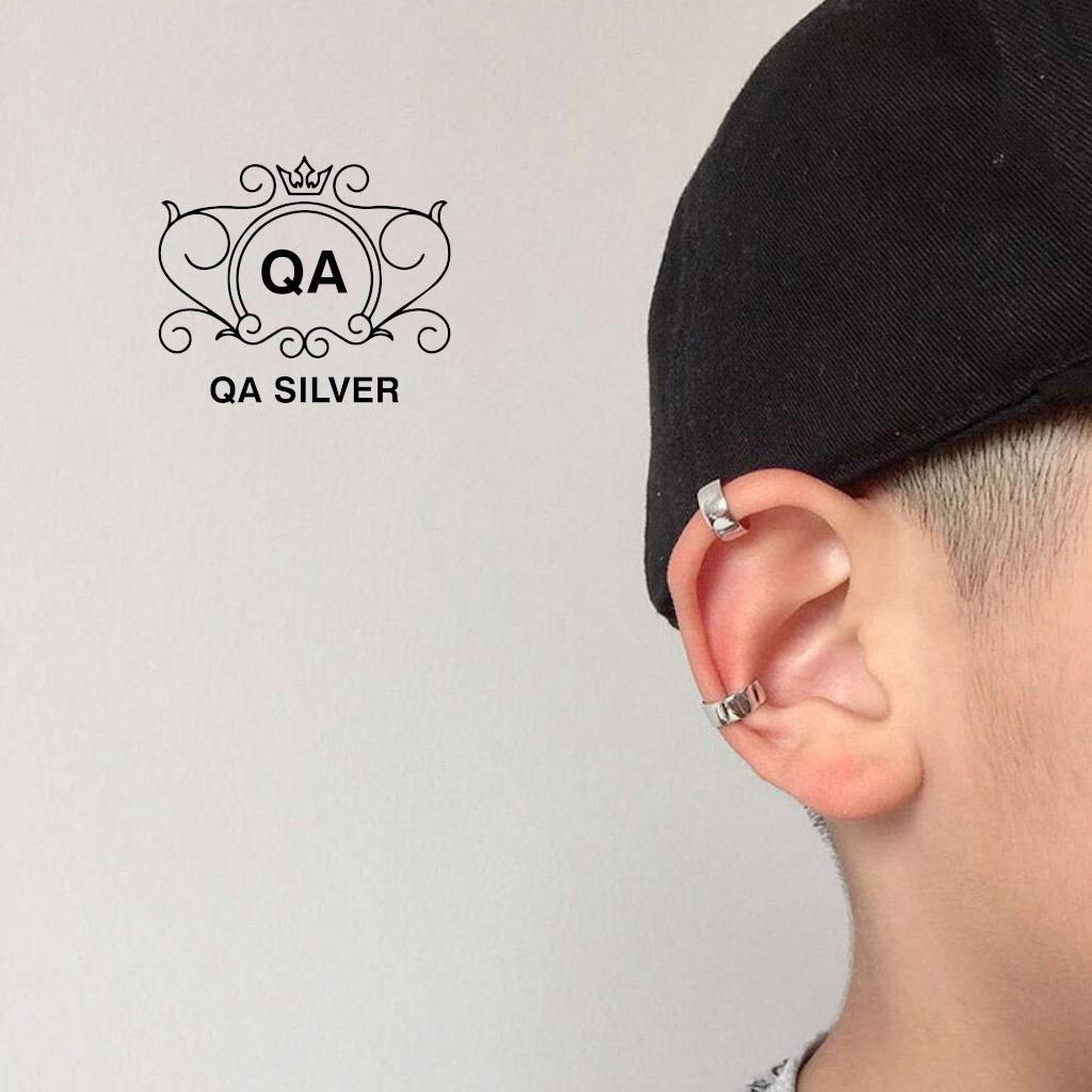 Khuyên tai bạc 925 kẹp vành không cần lỗ layer bông nam nữ S925 EARCUFF Silver Earrings QA SILVER EA201202