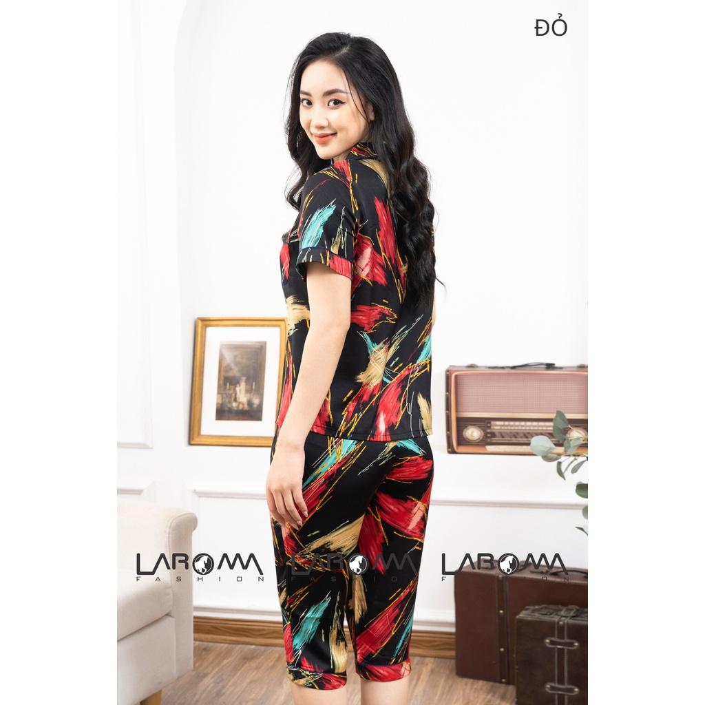 Bộ Pijama họa tiết lửng nữ Laroma