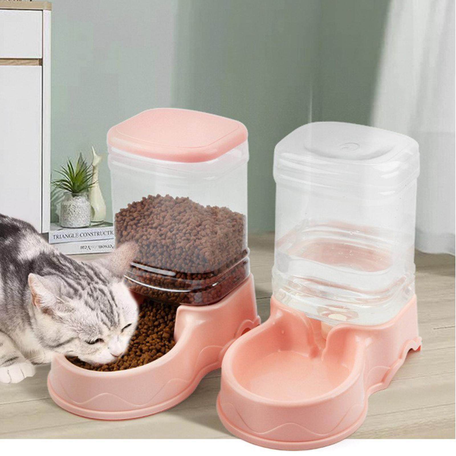 AUTOMATIC PET WATER DISPENSER Puppy Dish Food Feeder /Bowl