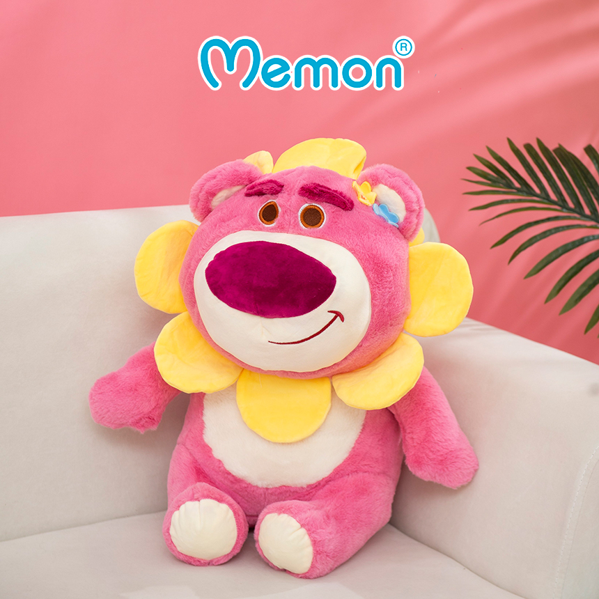 Gấu Bông Lotso Hugging Bear Mặt Hoa 35cm-50cm Cao Cấp Memon