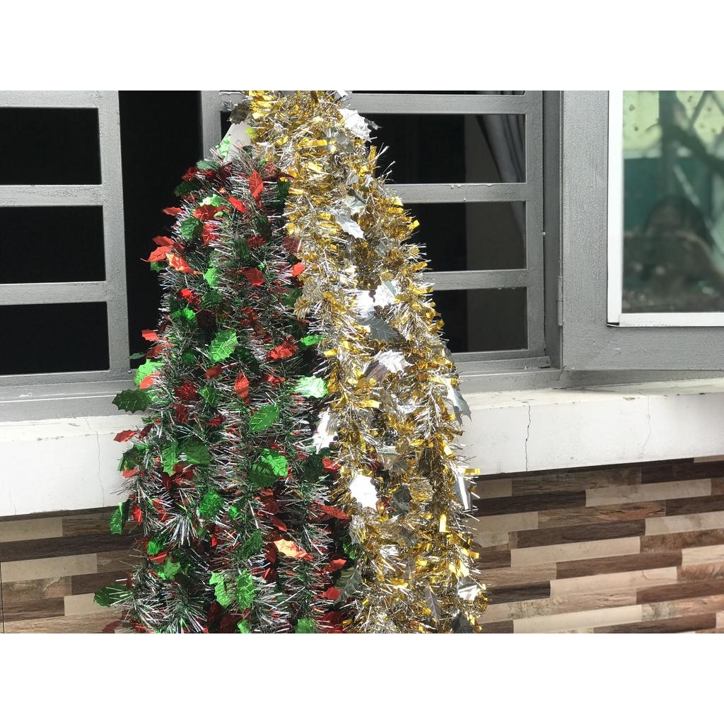 Dây kim tuyến dài 150cm trang trí tiệc sinh Nhật, Noel, Tết (vpp THỊNH PHÁT)