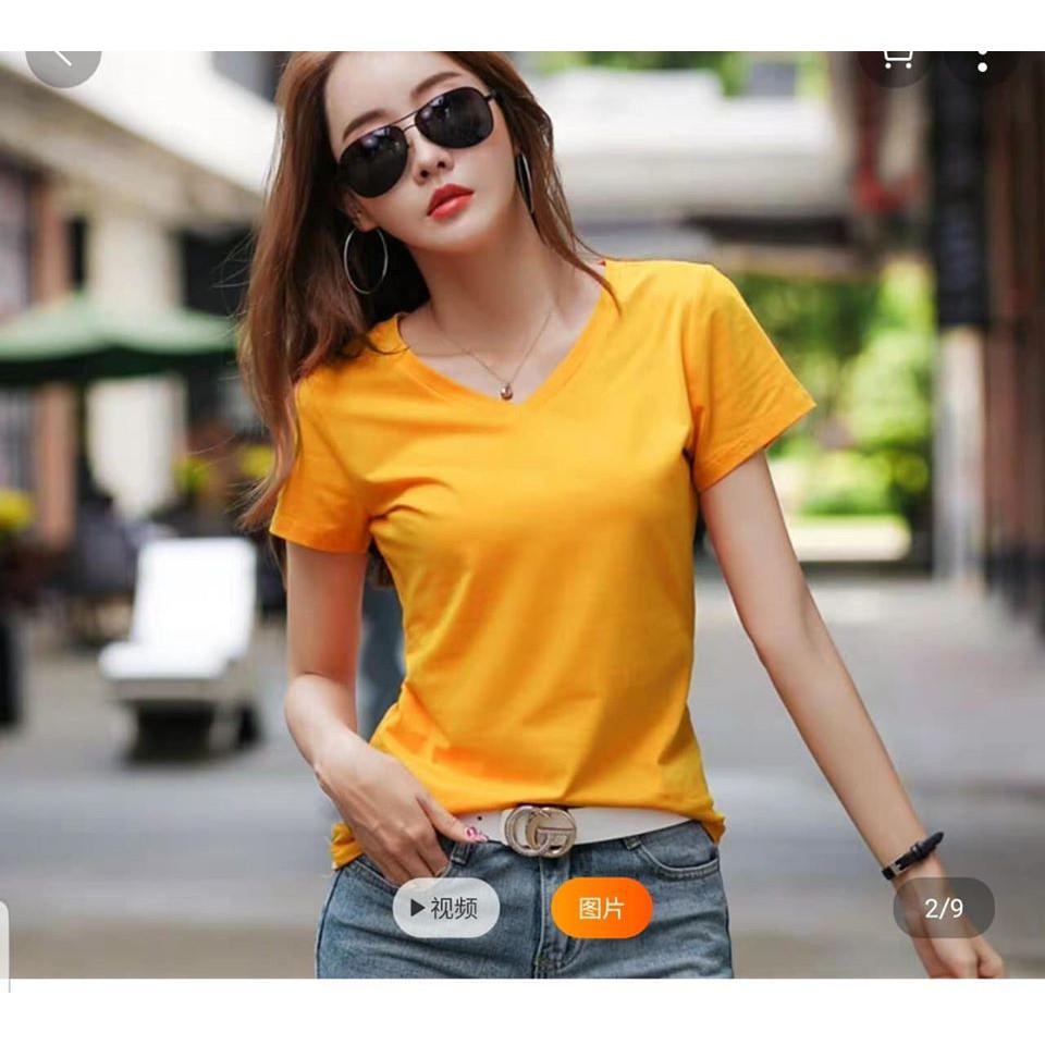 {}-ÁO THUN NỮ CỔ TIM-ÁO PHÔNG NỮ NHIỀU MÀU-THỜI TRANG NỮ-ÁO NỮ-MINH TUYẾT FASHION