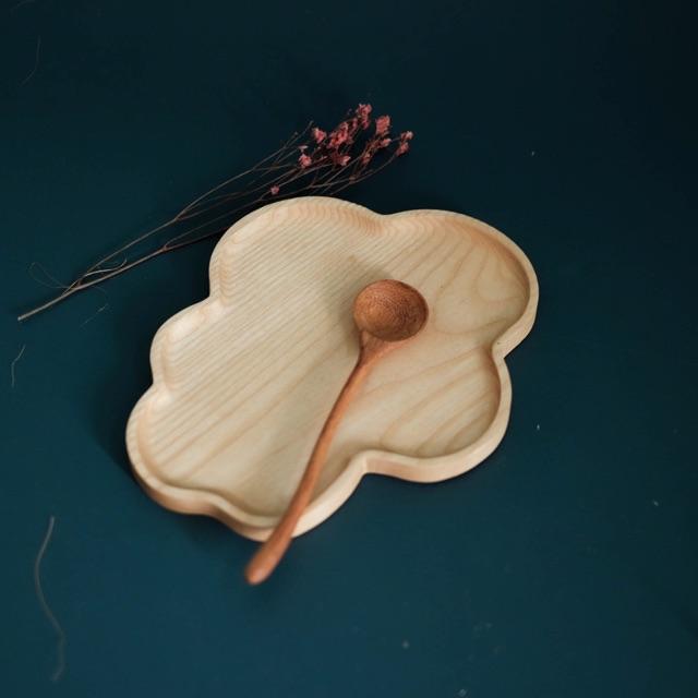 Khay gỗ hình đám mây- khay gỗ decor