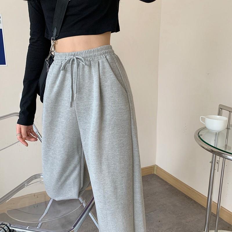 Quần Jogger Nữ Dài Ống Rộng Có Bo SIMPLE Ulzzang