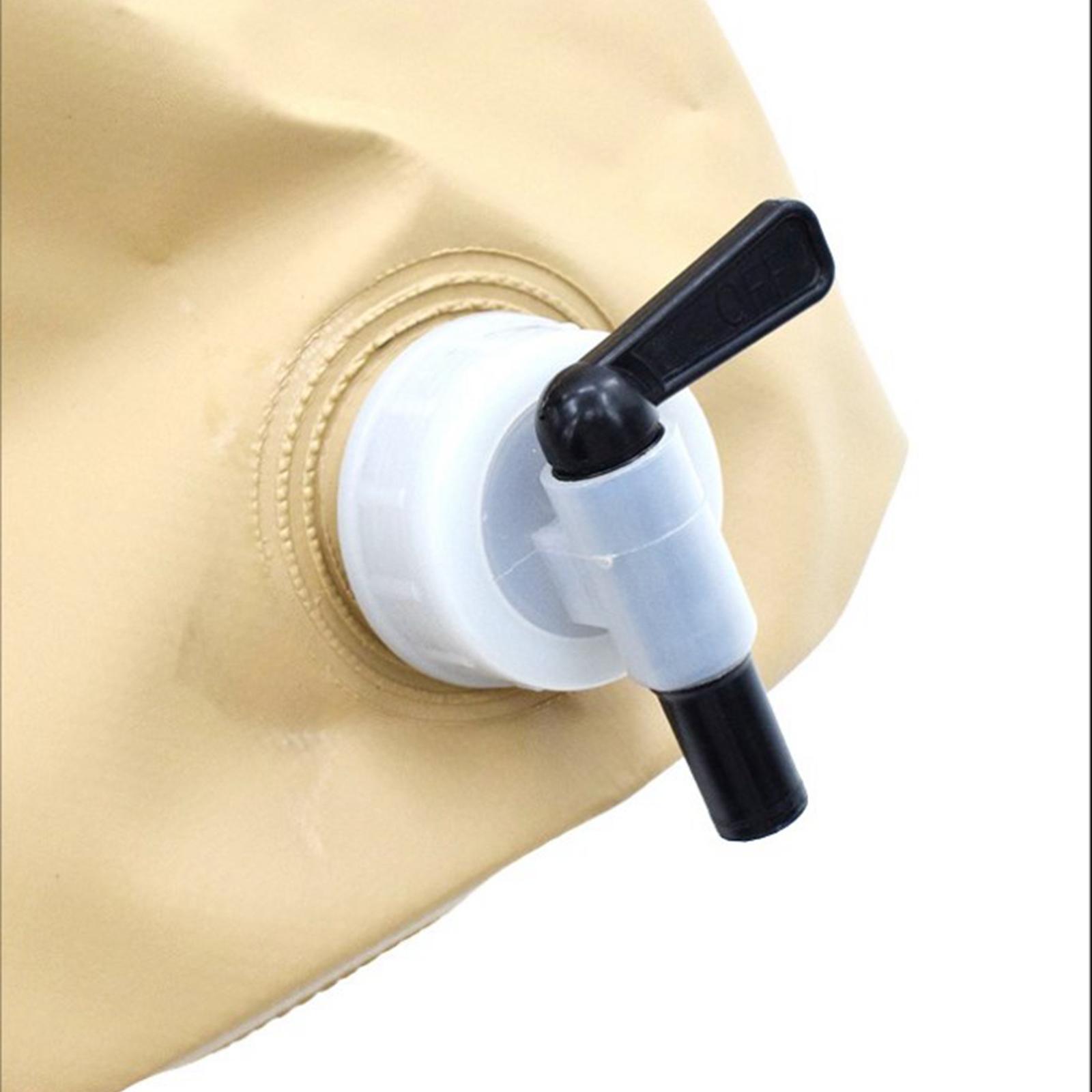 Collapsible Bucket Fishing Bucket with Handle Multipurpose with Faucet Water Container Wash Basin for Camping Hiking Picnic Outdoor Boating