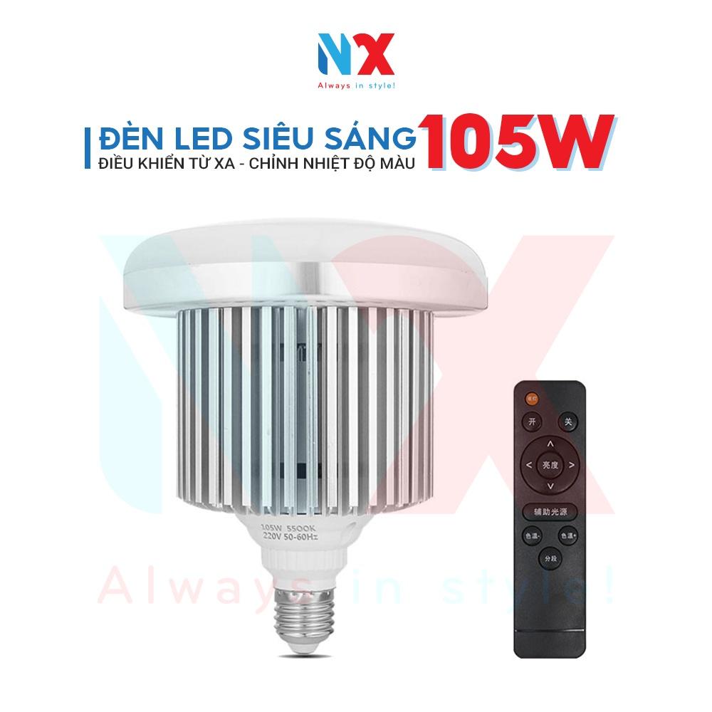 Bóng đèn Led công suất lớn E27 105W 3200K-5500K có điều khiển từ xa