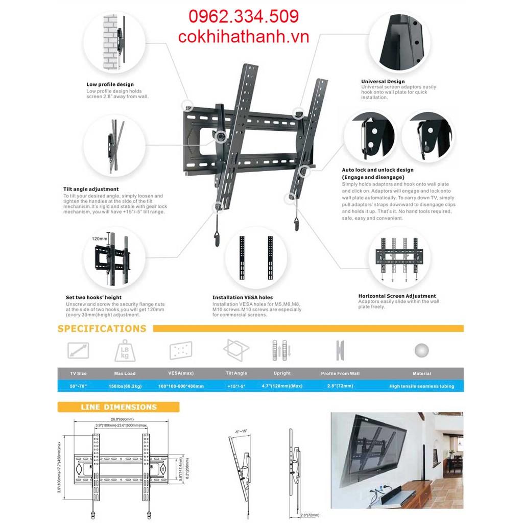 Giá treo tivi gật gù DF70-T 55 - 75 inch