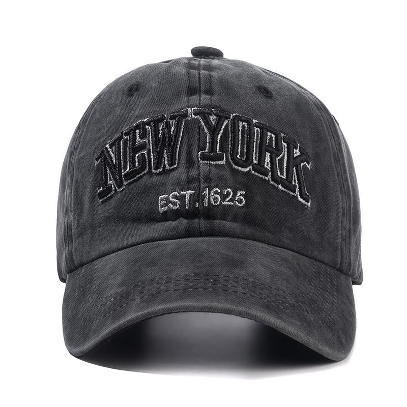 Thương hiệu New York rửa mũ bông cho nam giới Gorras Snapback Mũ bóng chày Casquette Dad Hat ngoài trời Color: Khaki