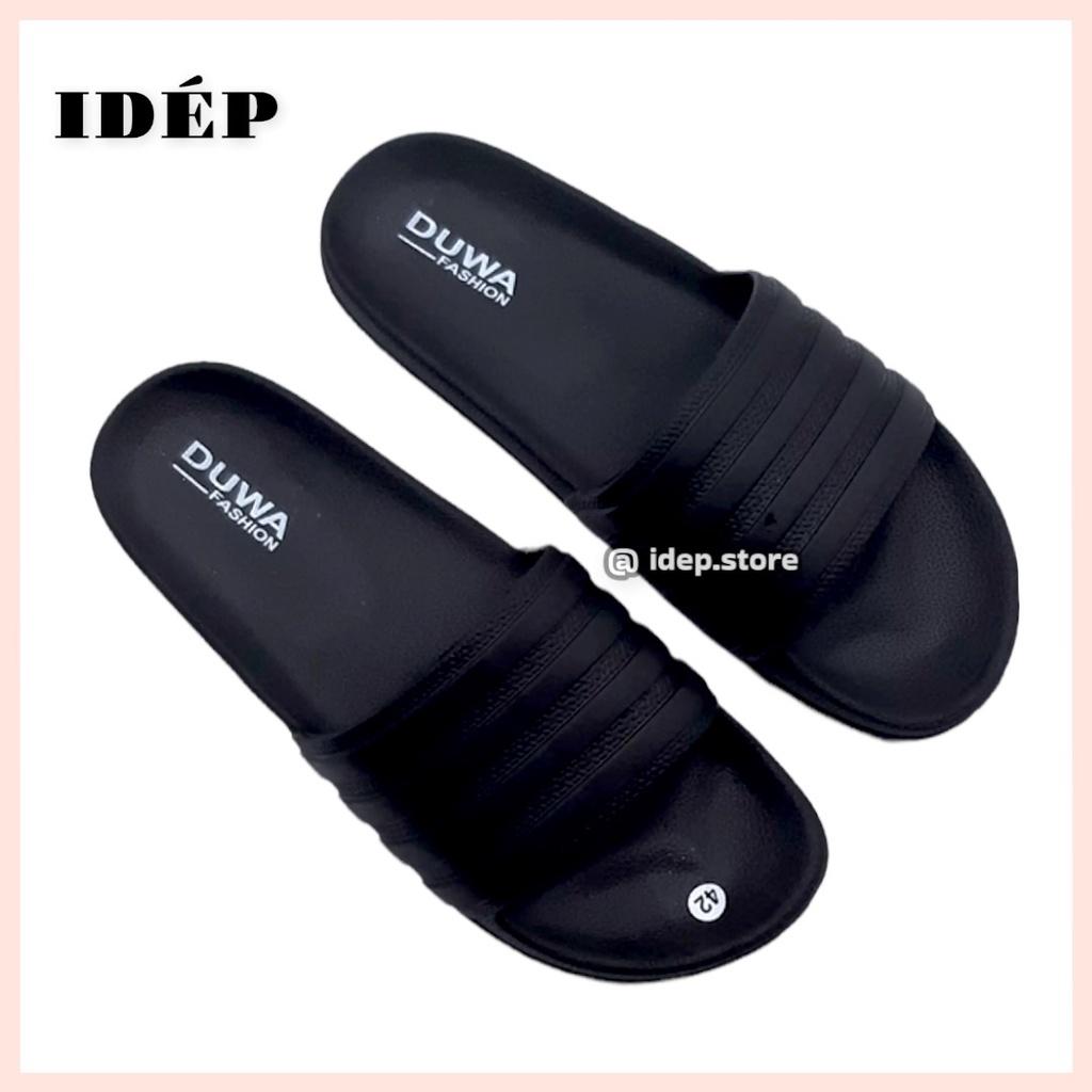 Dép quai ngang nam siêu nhẹ cao cấp 4 sọc đúc nguyên khối iDÉP- DL212