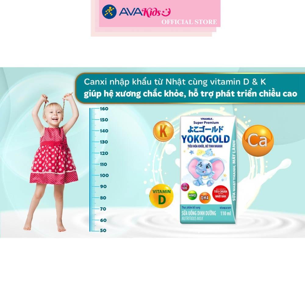 Lốc 4 hộp sữa pha sẵn Vinamilk YokoGold 110 ml (từ 1 tuổi)