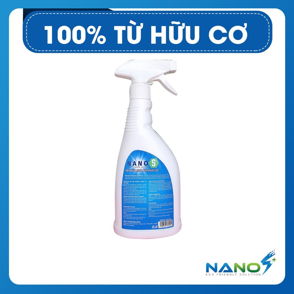 Nước tẩy rửa bếp NanoS* - 100% từ hữu cơ, diệt khuẩn 500ml