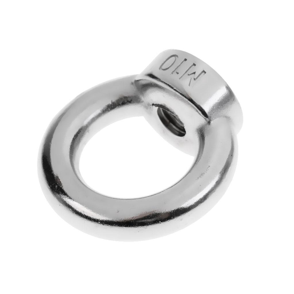 304 Stainless Steel Lifting Eye Nut Ring Shape Nuts M8 M10