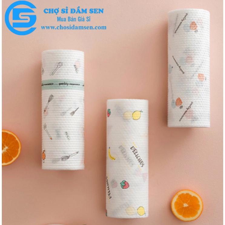 Cuộn khăn giấy lau bếp size 20cm Cuộn khăn giấy đa năng có thể tái sử dụng G270-KhanGiayLauBep-20cm