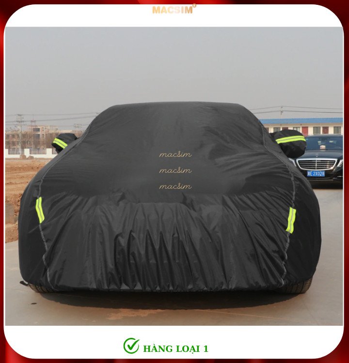 Bạt phủ ô tô Mercedes GLC nhãn hiệu Macsim sử dụng trong nhà và ngoài trời chất liệu Polyester - màu đen