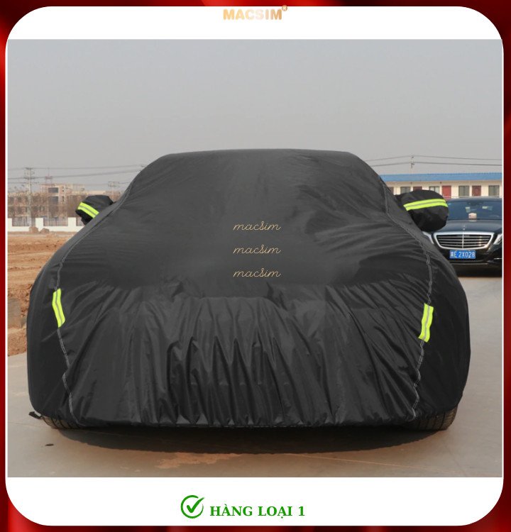 Bạt phủ ô tô Honda CRV thương hiệu Macsim sử dụng trong nhà và ngoài trời chất liệu Polyester - màu đen