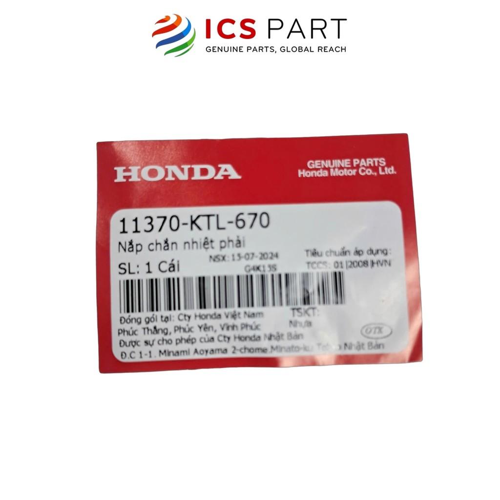 Nắp Chắn Nhiệt HONDA Wave S 100 Xám (11370KTL670)