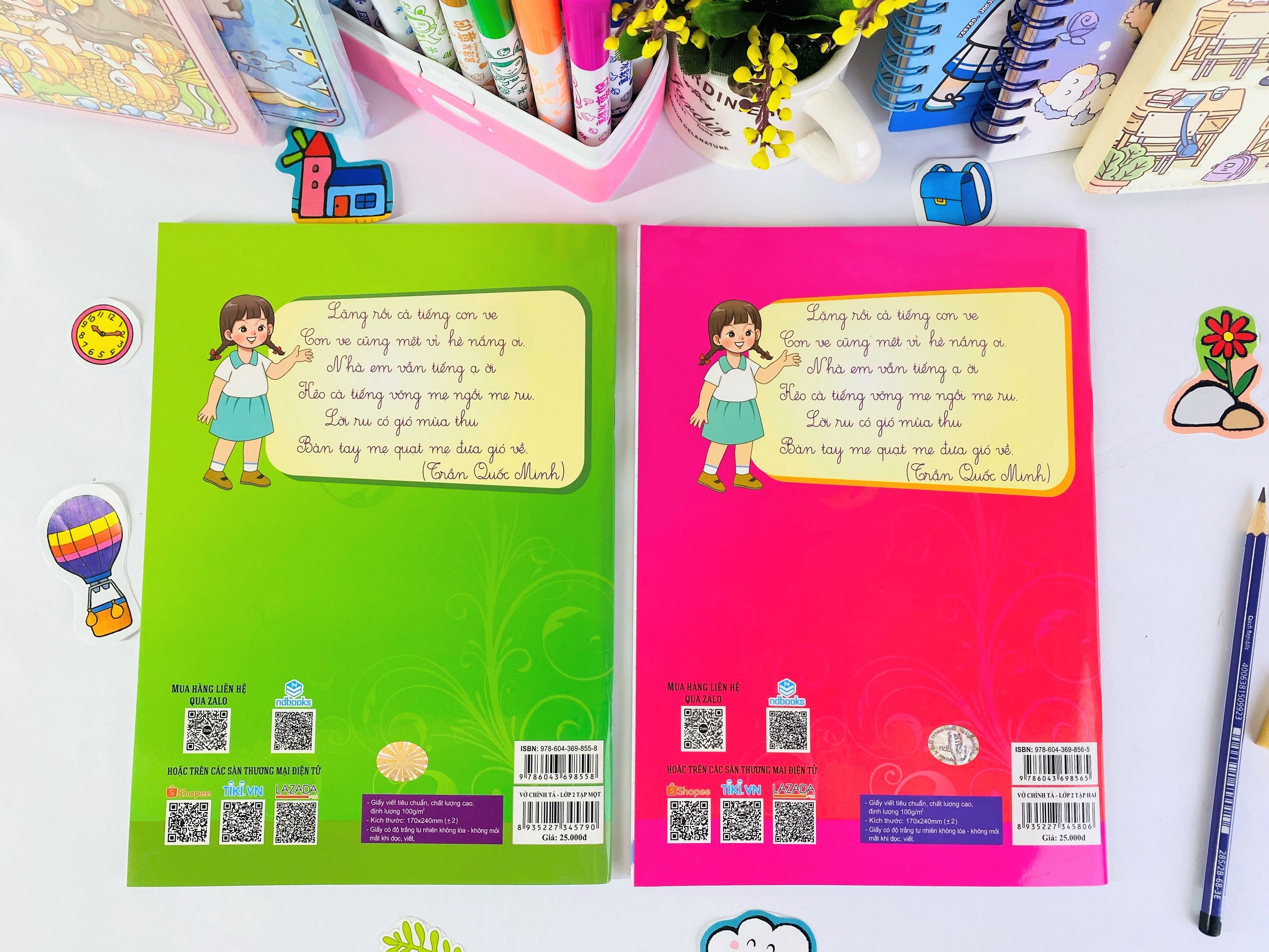 Sách - Combo 2 cuốn Vở Chính Tả Lớp 2 - ndbooks