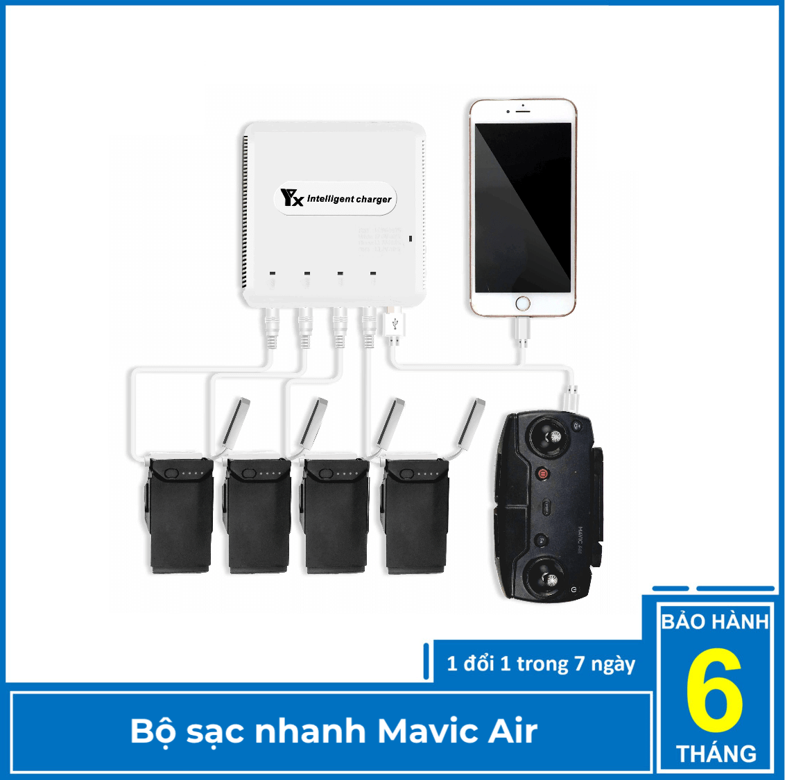 Bộ sạc nhanh Mavic air – (best safety) - Hàng chính hãng YXtech