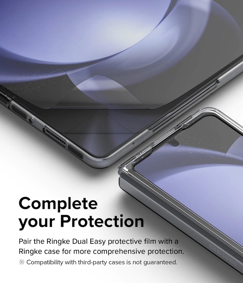 Dán màn hình ngoài và trong dành cho Samsung Galaxy Z Fold 5 Ringke Dual Easy Film - Hàng Chính Hãng