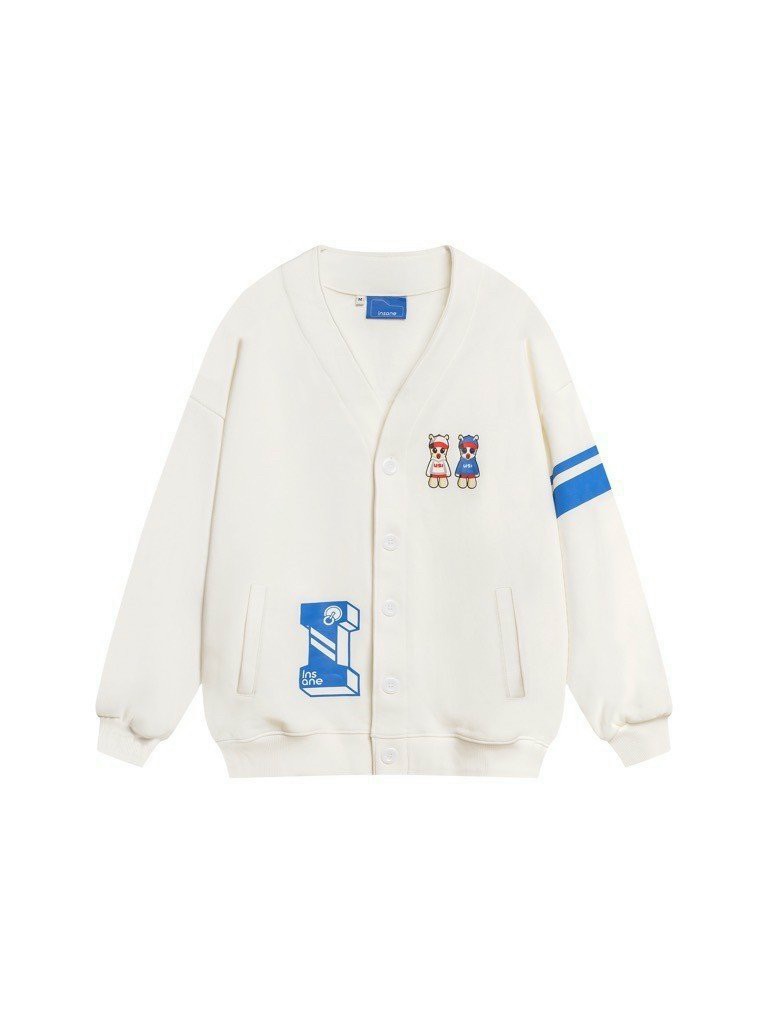 Hình ảnh Áo Khoác Cardigan chữ I Bông Hoa Màu Be Ulzzang Hàn Quốc Sọc Tay Cúc Cài Form Rộng Nam Nữ, cao cấp, dễ mặc dễ phối đồ, hợp mọi thời đại