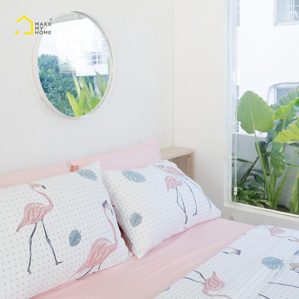 Cặp Vỏ Gối Nằm Trang Trí Họa Tiết Mềm Mại Make My Home Cotton