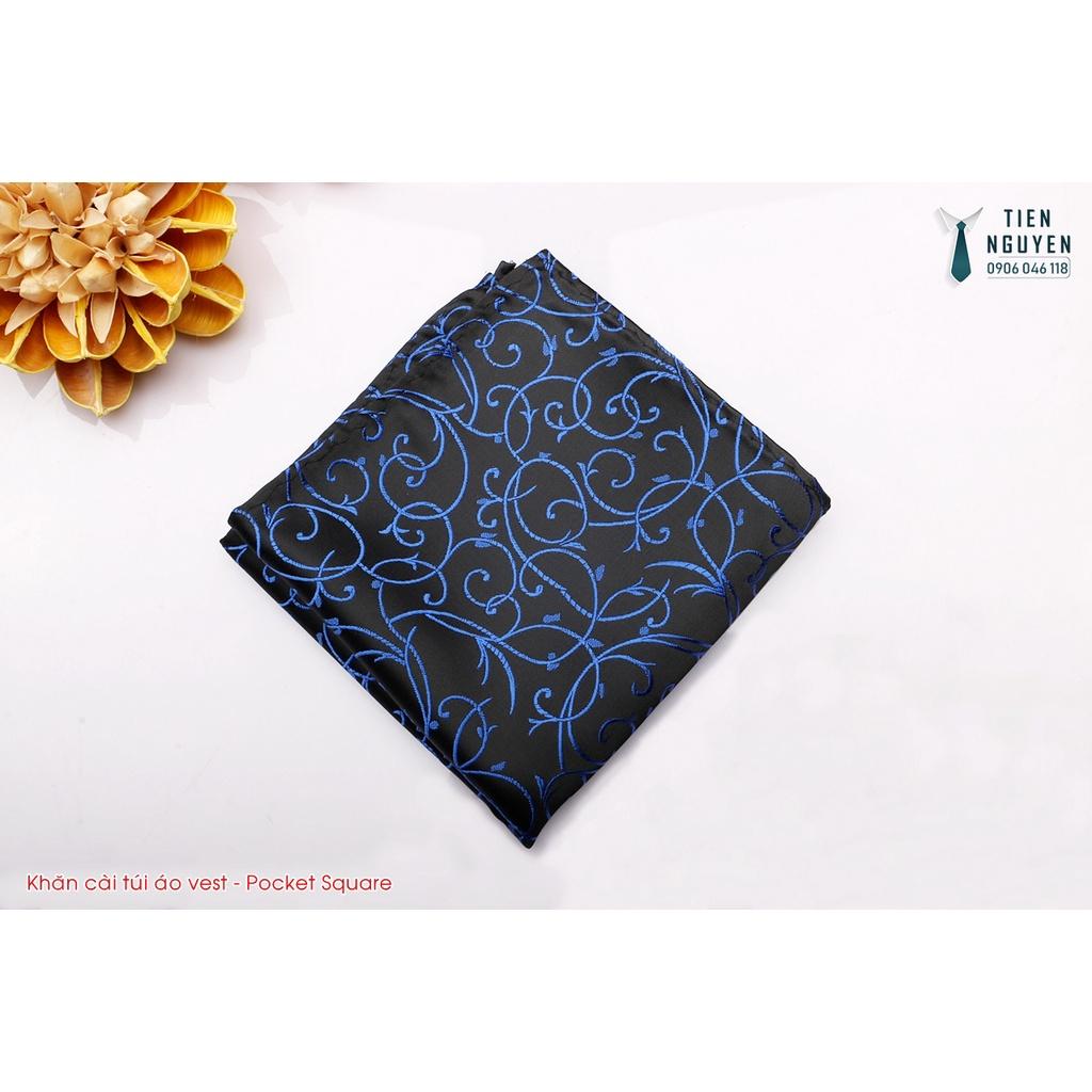 Khăn Cài Túi Áo Vest - Pocket Square - Phụ Kiện Cài túi áo đỏ hoa tiếta