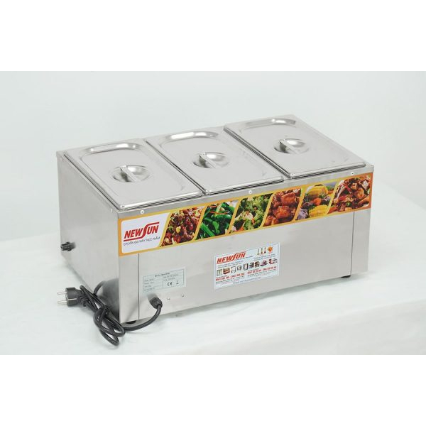 Bàn hâm nóng thức ăn HB-3V thiết kế 3 khay 580mm tiện lợi NEWSUN - Hàng chính hãng