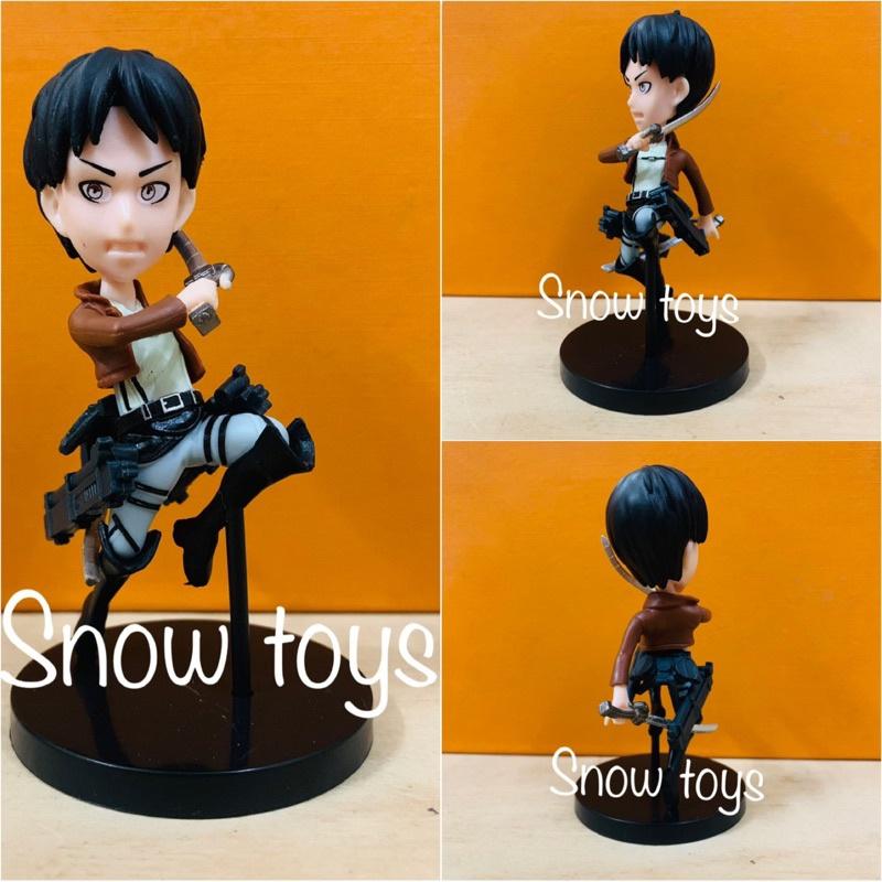 Mô hình Attack On Titan - AOT - Đại chiến Titan - 6 nhân vật Eren Mikasa Armin Hange Sasha Levi - Cao 9~10cm
