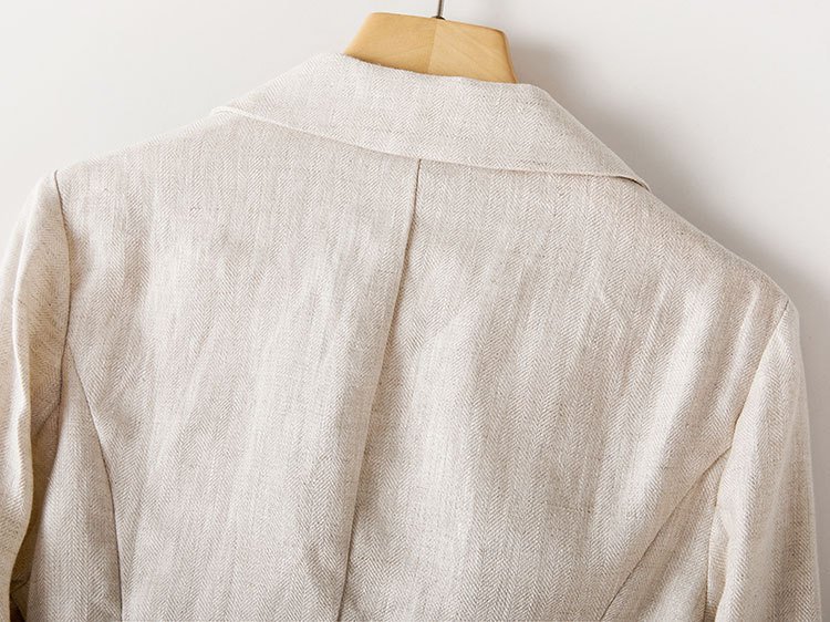 Áo Vest blaze nữ dáng lửng tay lỡ trẻ trung, chất vải Linen mềm mát, thích hợp Hè, Thu Bz11