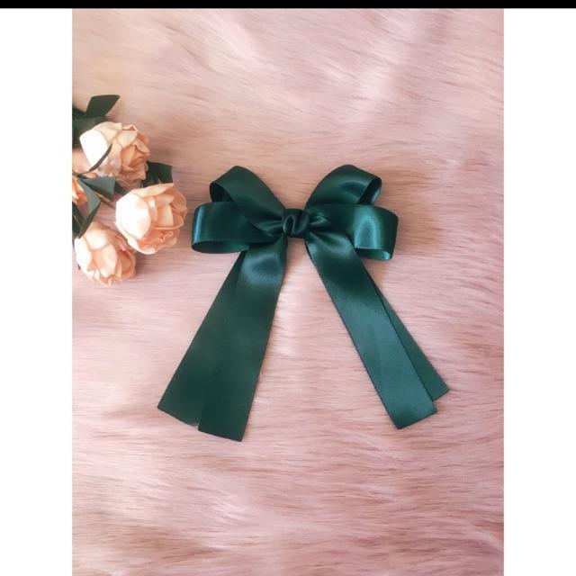 Kẹp Buộc Tóc Nơ Satin Lụa Cao Cấp - Phụ kiện tóc