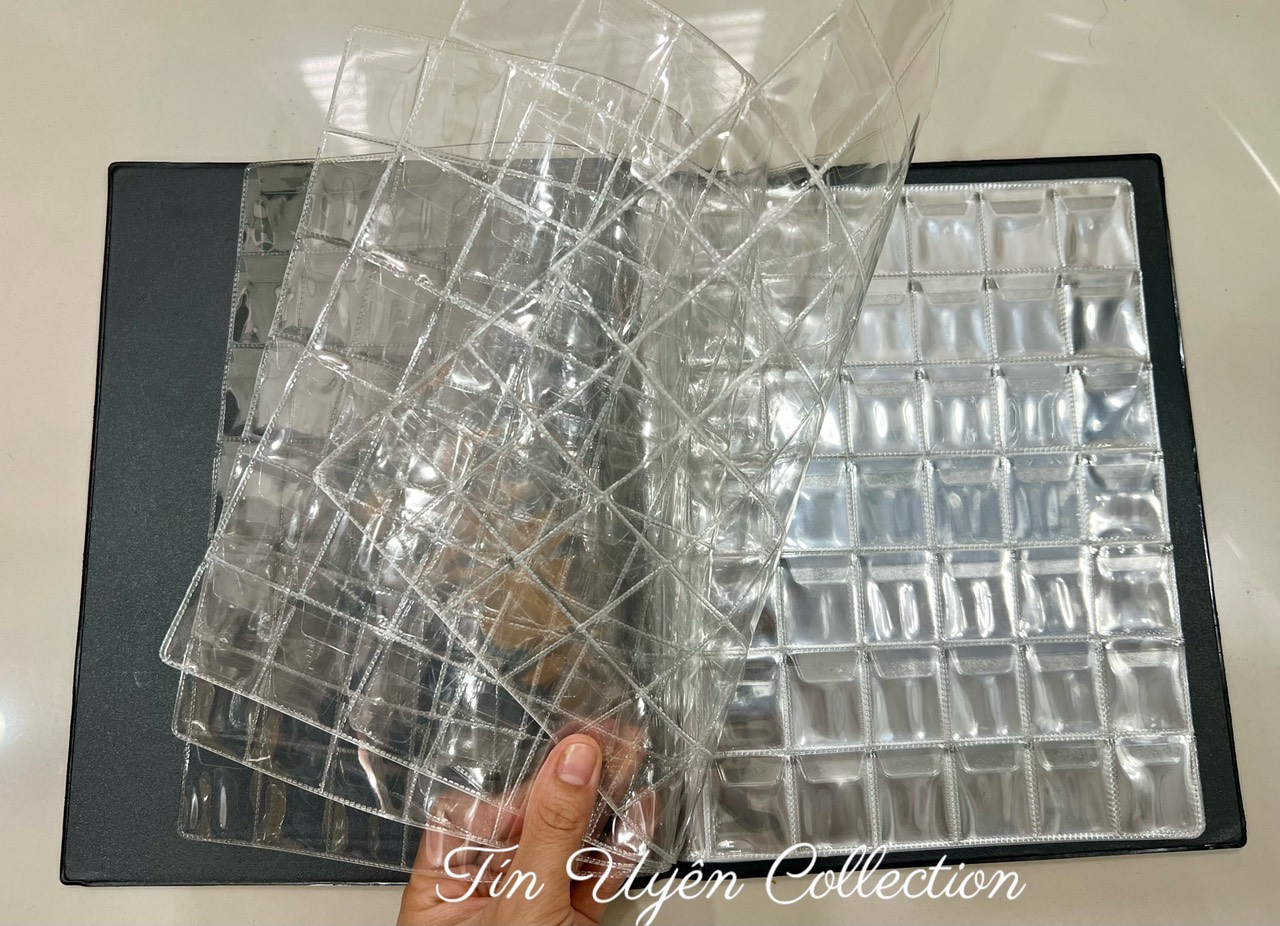 Album Đựng Xu 420 Ô kích thước nhỏ 3 x 3 cm mỗi ô thích hợp đựng xu nhỏ