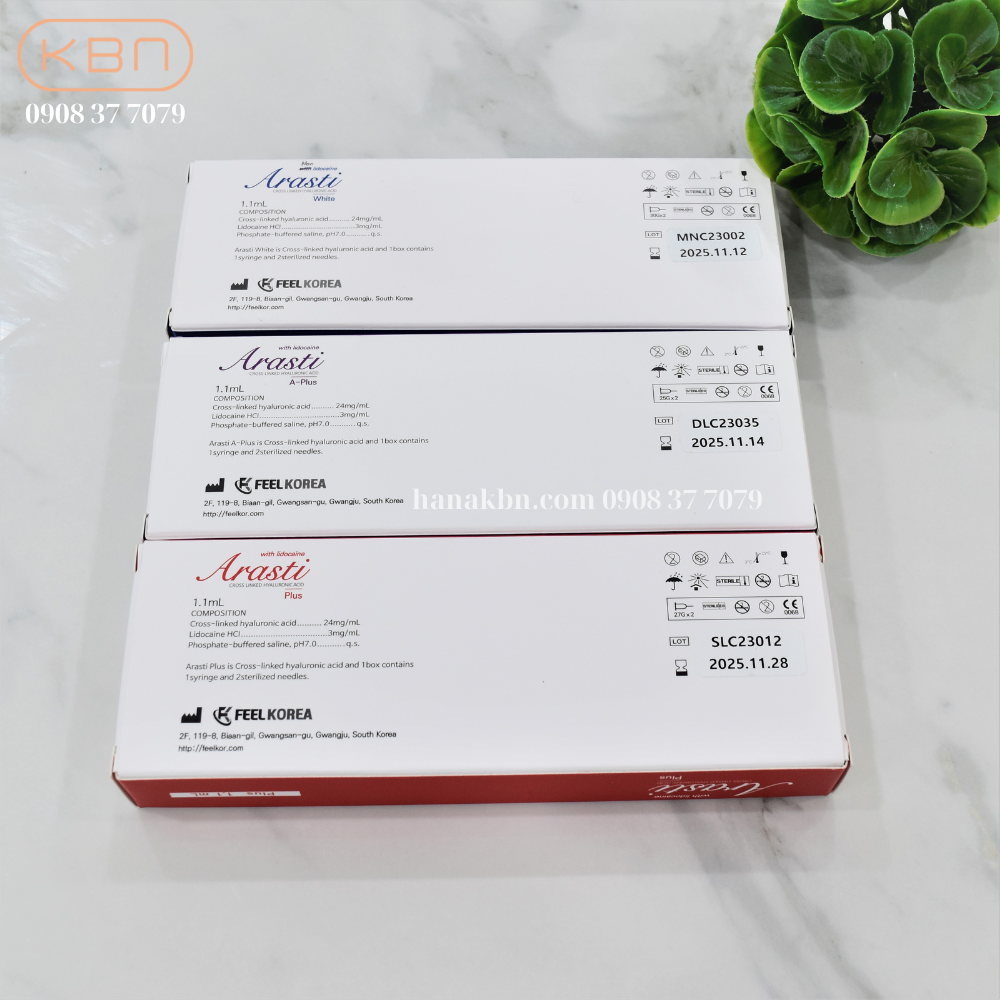 Chất làm đầy Filler Arasti White/Plus/A-Plus Hàn Quốc - 1cc/hộp