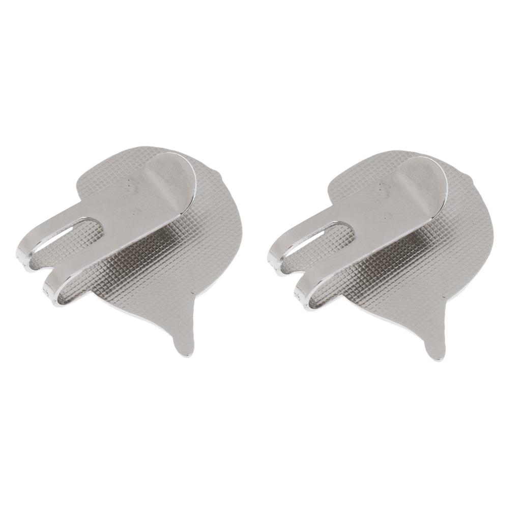 2 Sets of Fashi Stainless Steel Golf Hat Clip with Ball Marker