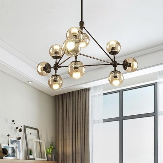 Đèn chùm phòng khách ORIC 10 bóng cao cấp hàng chuẩn xịn sơn 3 lớp tĩnh điện không gỉ