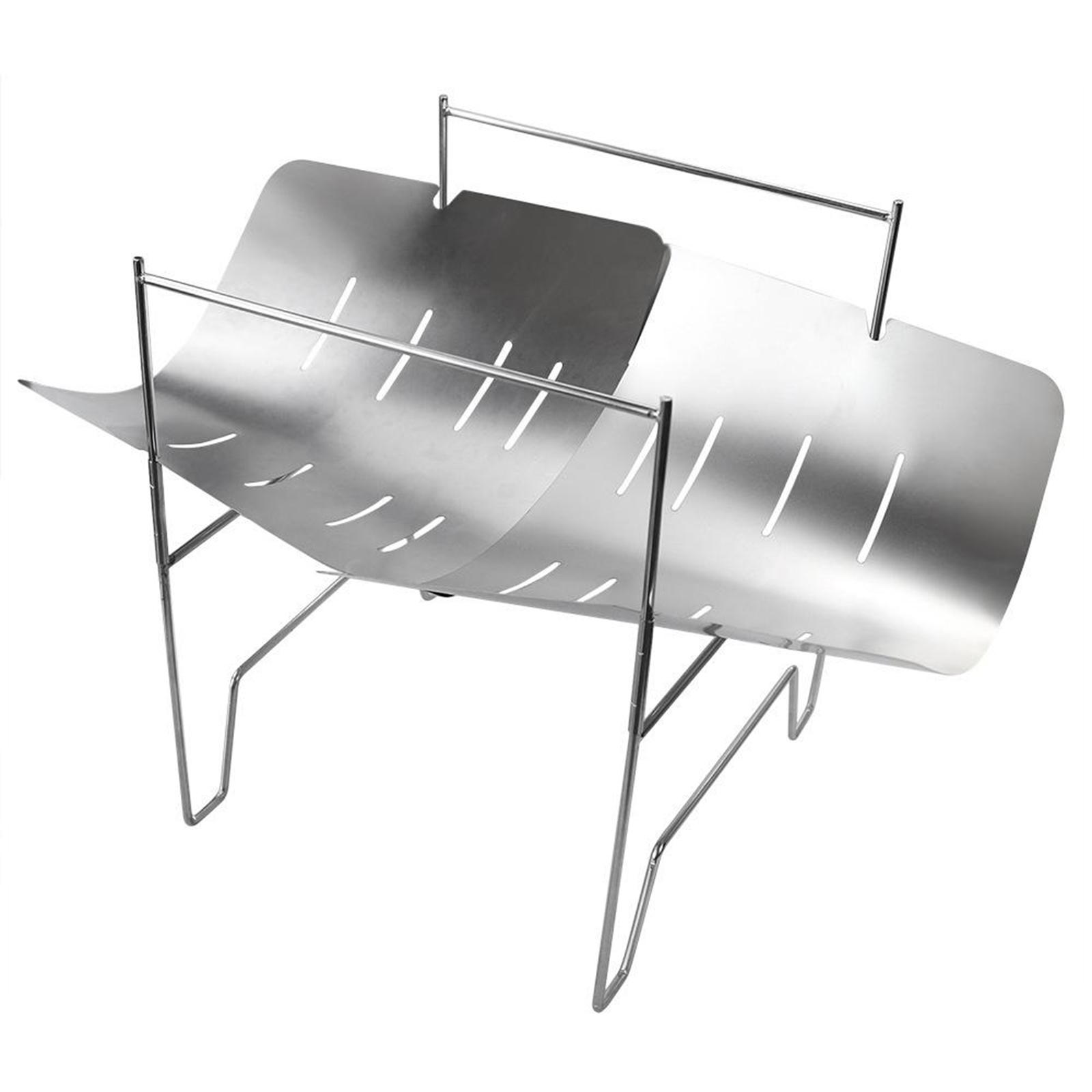 BBQ Grill Folding Charcoal Stove Camping 2Pcs Stove+BBQ Stick