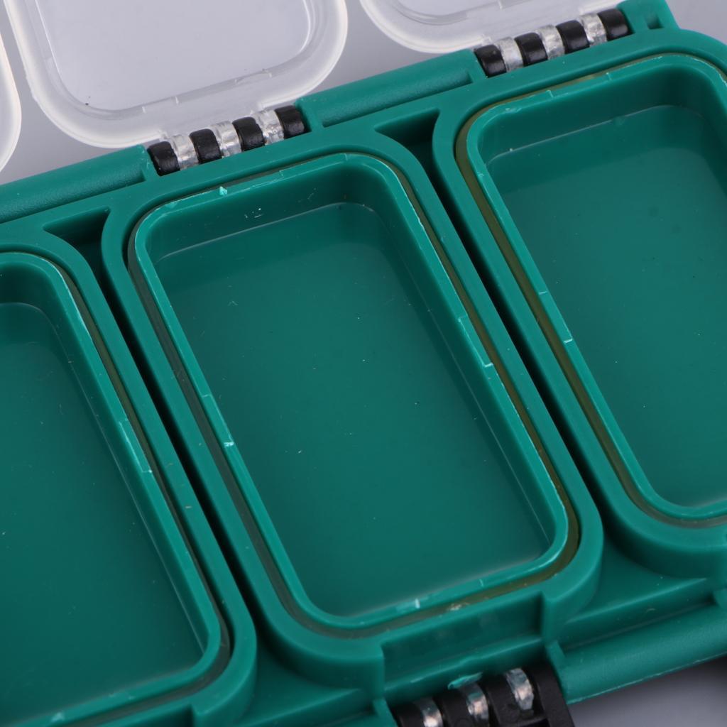 Double Sides Storage Boxes Fishing Accessories Box with 6 Compartments