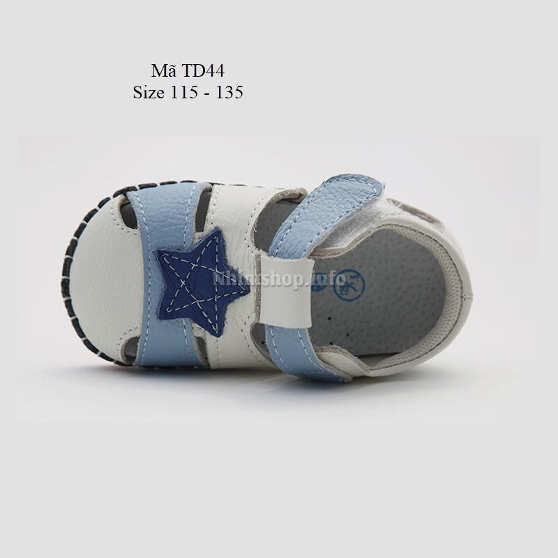 Dép sandal tập đi cho bé đế cao su chống trơn trượt dòng cao cấp cho bé trai 0 - 18 tháng TD44