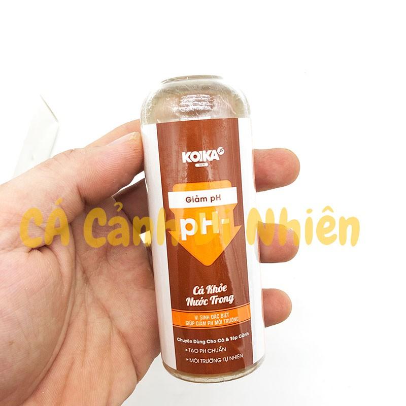 Dung dịch GIẢM pH- cho hồ cá và tép cảnh KOIKA 105 ML
