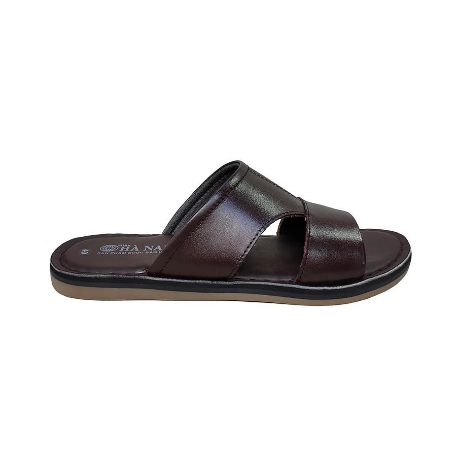 Dép Nam Quai Ngang Da Bò Thật TiTi ĐÔ Cao Cấp DNA2189d