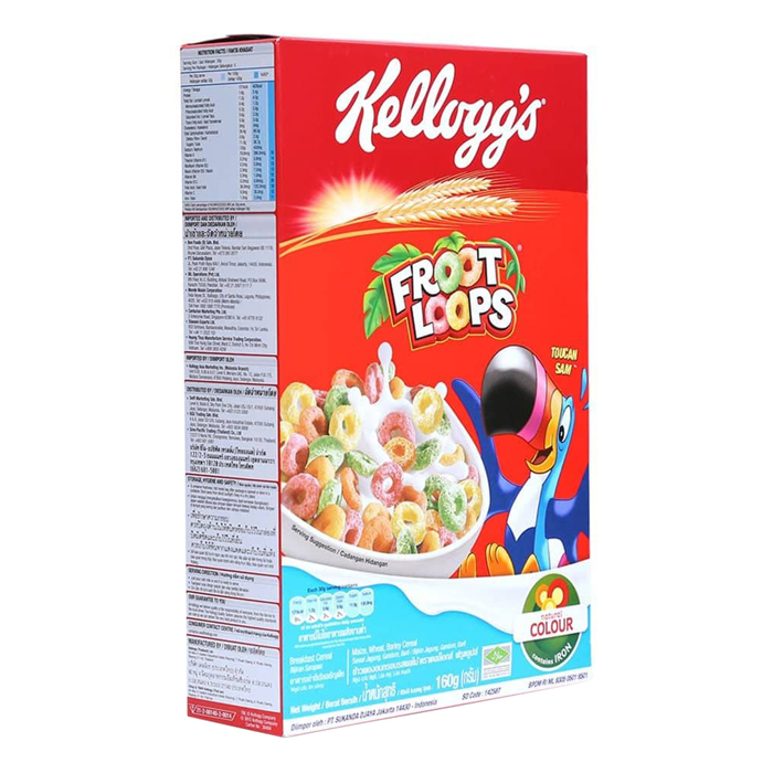 Ngũ Cốc Ăn Sáng Kellogg's Froot Loops  160g