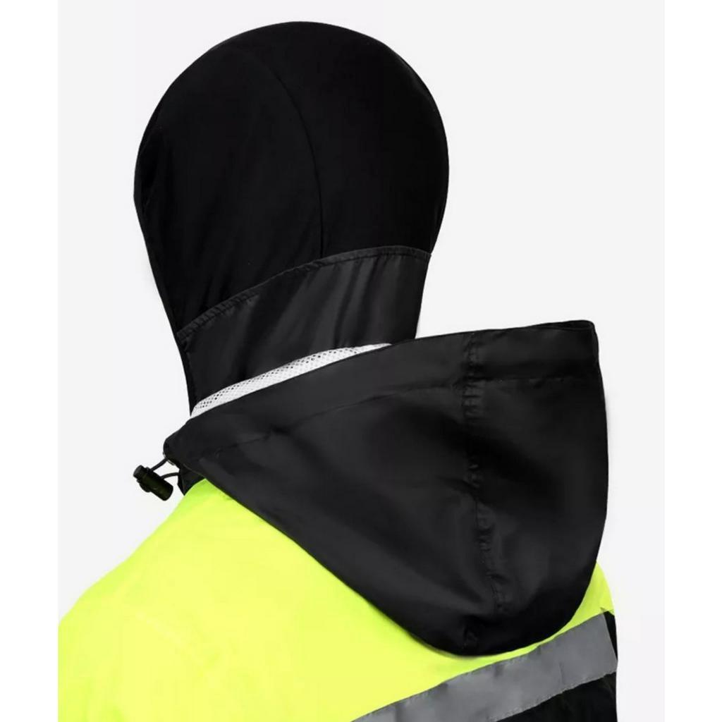 Bộ áo mưa cao cấp MOTOWOLF MDL0402B, có led, kèm bọc giày   - Màu ghi phối đen