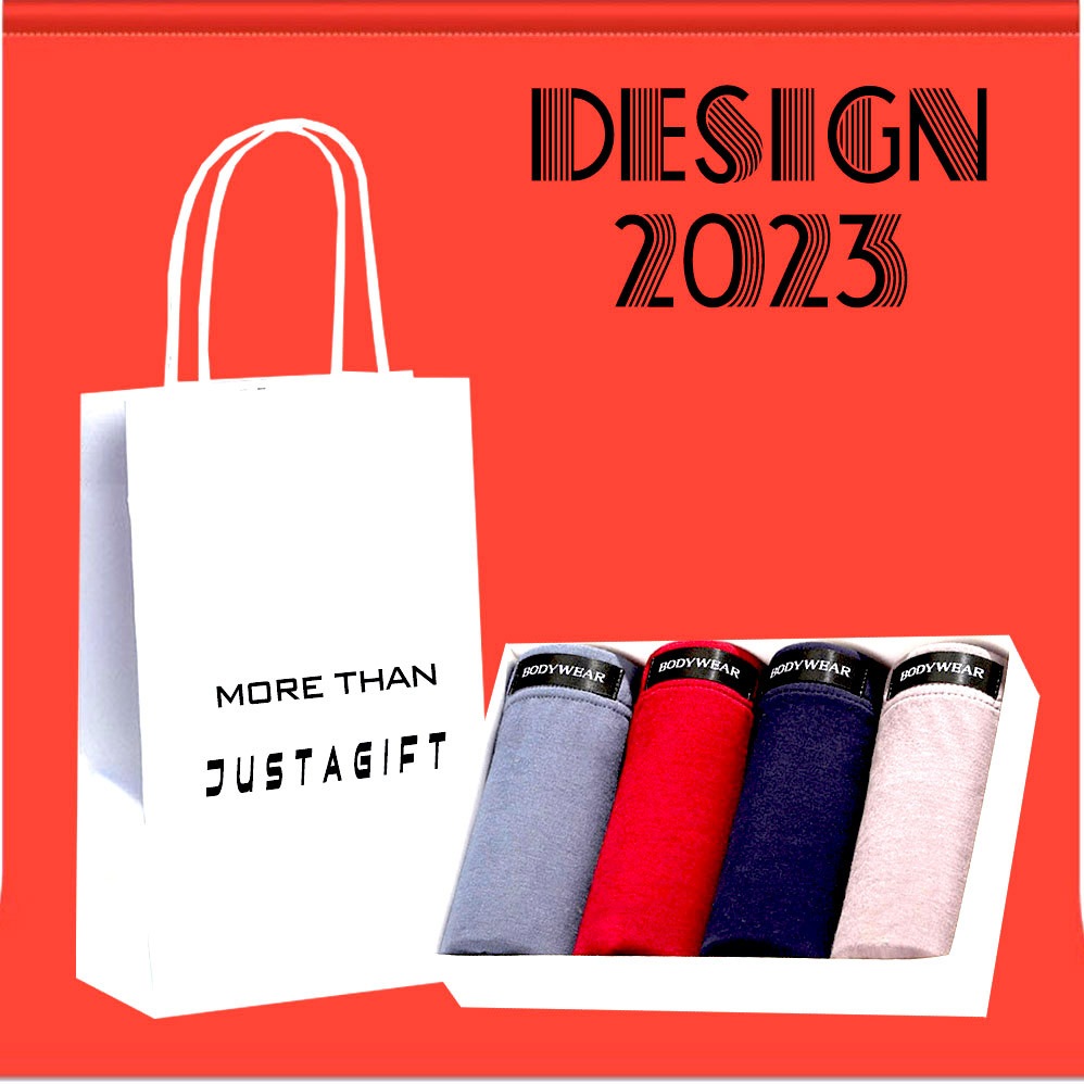 DESIGN 2023 - Quần lót nam - Quần Lót Boxer -Quà tặng cho nam giới - Quà tặng người yêu - full túi hộp quà y hình