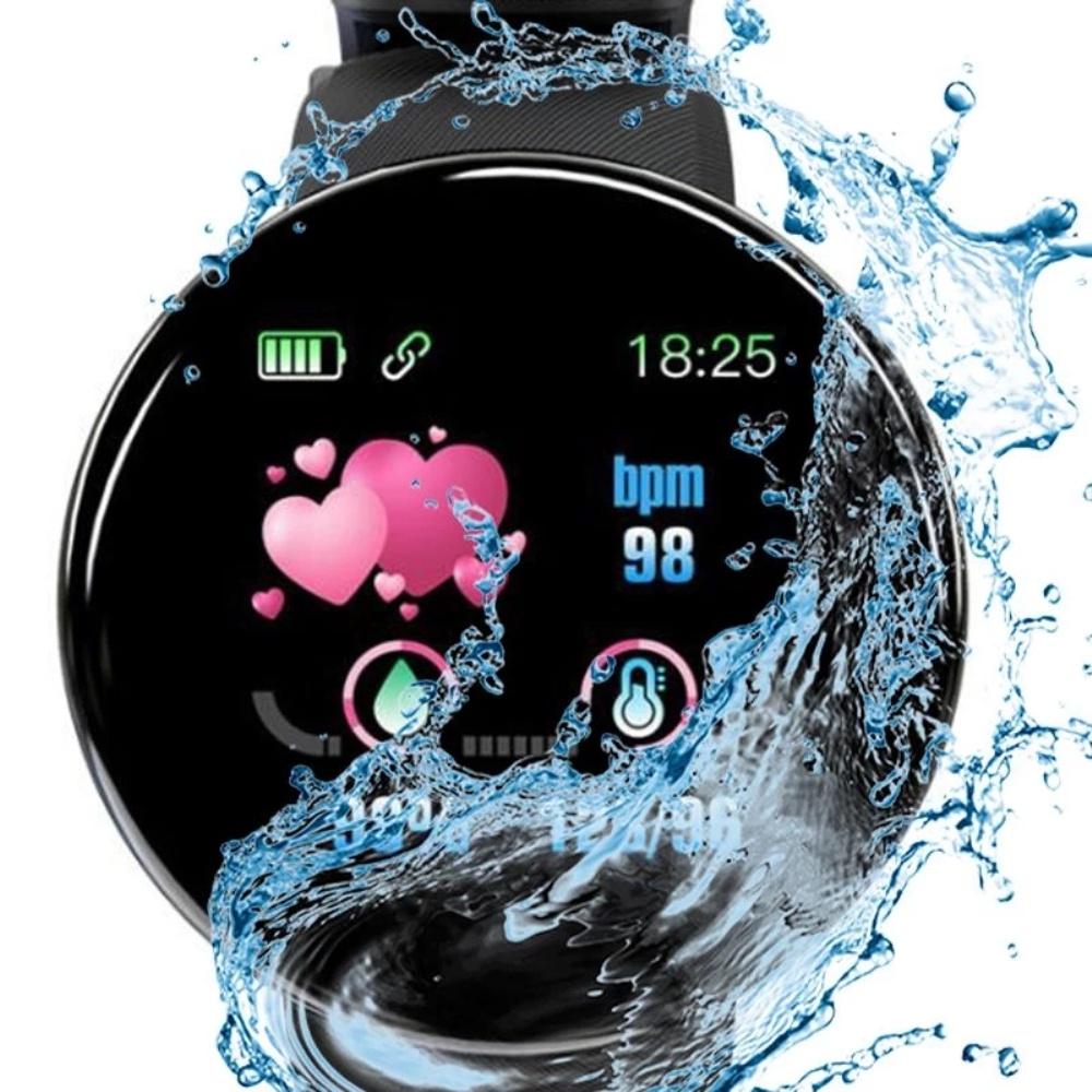 D18S Đồng Hồ Thông Minh Vòng Huyết Áp Đo Nhịp Tim Theo Dõi Sức Khỏe Đồng Hồ Thông Minh SmartWatch Android IOS Thời Trang Điện Tử Đồng Hồ ^ MK ^
