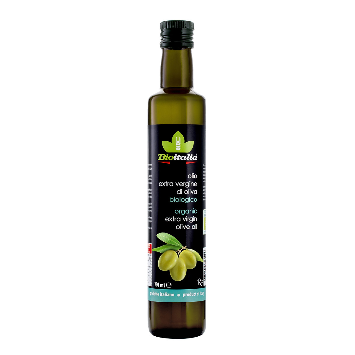 Dầu oliu nguyên chất hữu cơ Bioitalia Organic Extra Virgin Olive Oil 250ml