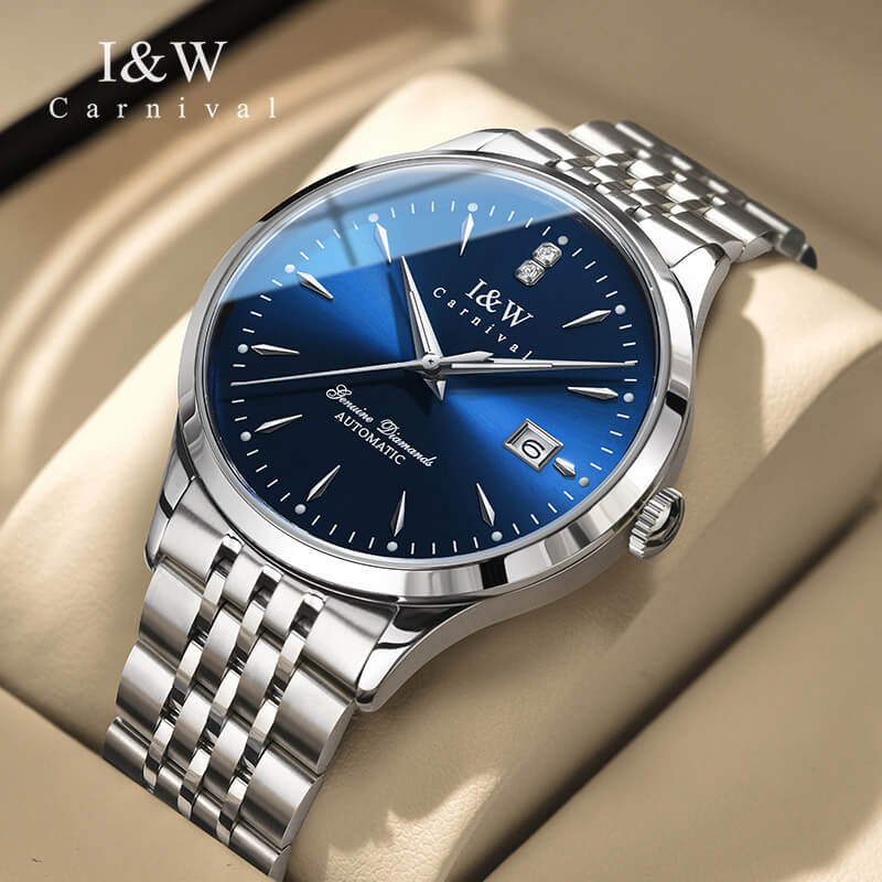 Đồng hồ nam chính hãng IW Carnival  IW731G-1 ,kính sapphire,chống xước,chống nước 50m,Bh 24 tháng,máy cơ (automatic)