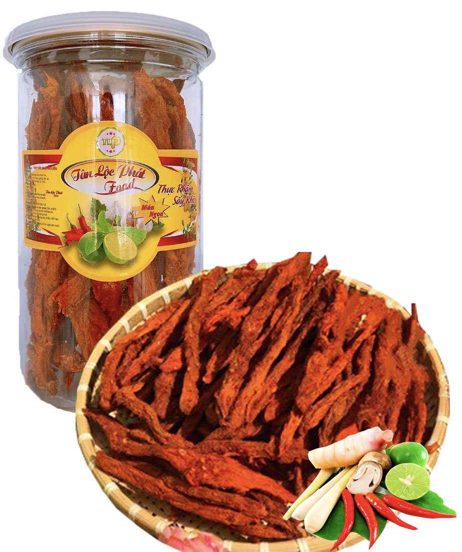 THỊT KHÔ BÒ MIẾNG 200G VÀ KHÔ BÒ DẠNG QUE 250G TLP