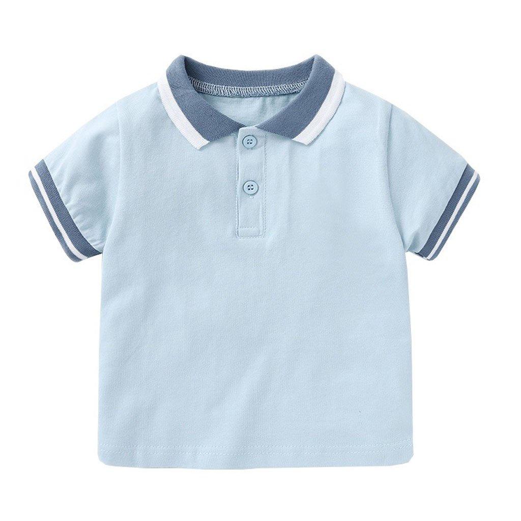 Áo Polo Cổ Kẻ cho bé Chất cotton cao cấp, áo phông cộc tay bé trai có cổ họa tiết trơn - SUMO KIDS